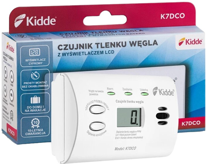 Czujnik czadu Kidde K7DCO (KID-K7DCO) - obraz 4