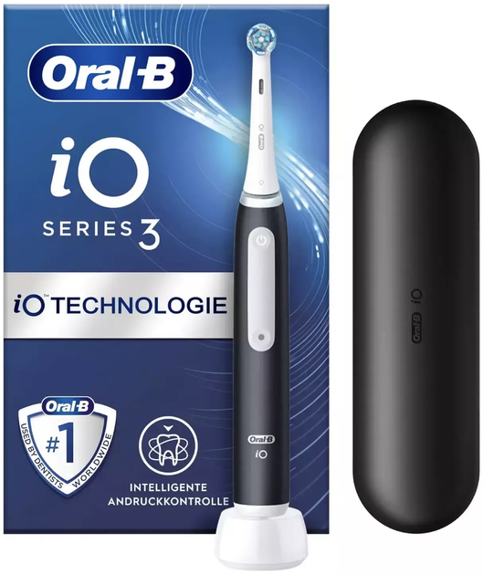 Електрична зубна щітка Oral-B iO 3 Matt Black (8006540730744) - зображення 1
