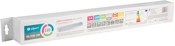 Lampa łazienkowa LED DPM 15 W biała (MIL7A60-15W) - obraz 4