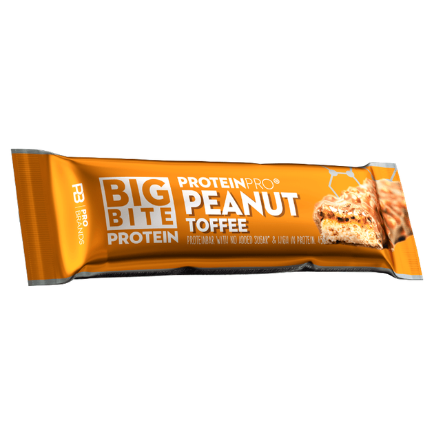 BIG BITE Protein pro bar 45 г - FCB арахіс - тоффі - PRO!BRANDS - Фото 1 BIG BITE Protein pro bar 45 г - FCB арахіс - тоффі - PRO!BRANDS - изображение 1