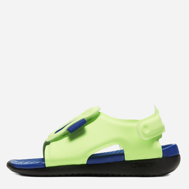 Sandały chłopięce piankowe Nike Sunray Adjust 5 AJ9077-300 18.5 Seledynowy/Granatowy (194272695306) - obraz 3