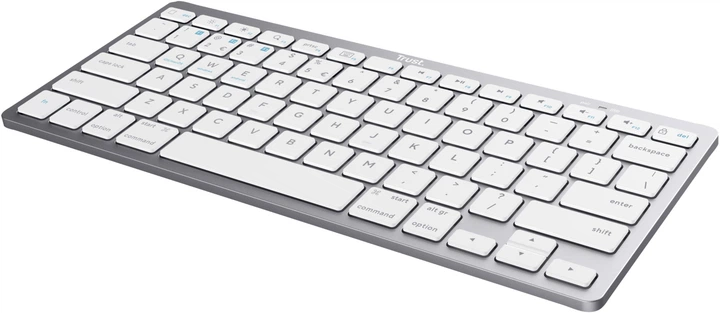 Klawiatura bezprzewodowa Trust TR24651 Bluetooth White (8713439246513) - obraz 3