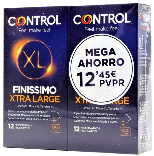 Prezerwatywy Control Finissimo XL 2 x 12 szt (8411134138408) - obraz 1