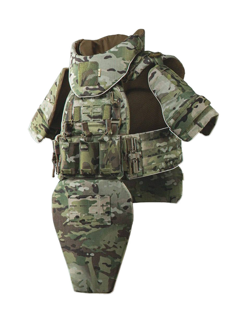 M-tac Sturm комплект защиты, бронекостюм, шлем, подсумки, камербанд, плечи, шея, напашник, копчик с пакетами - изображение 1