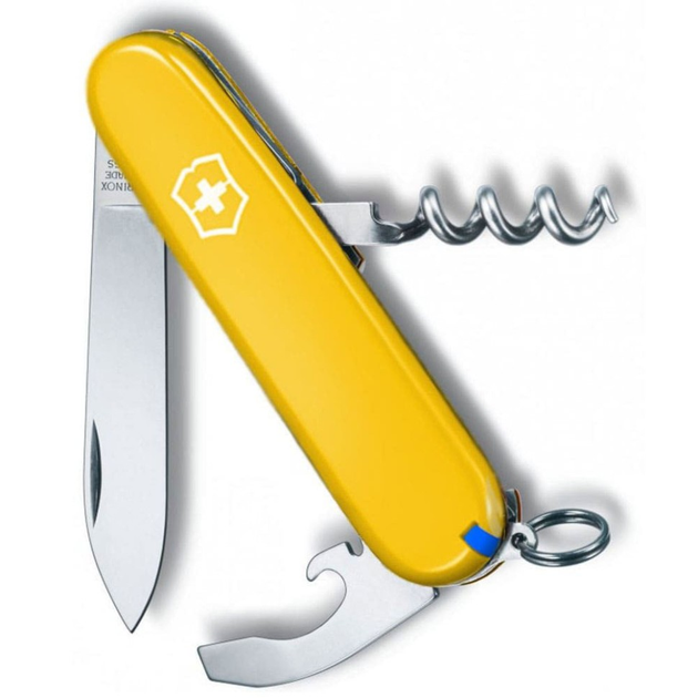 Складной швейцарский нож Victorinox Waiter Ukraine Yellow 9in1 Vx03303.8 - изображение 2