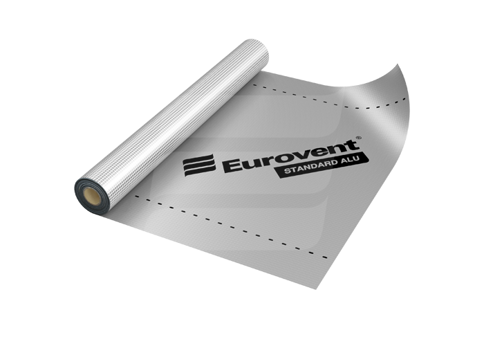 Пароізоляційна мембрана STANDARD EUROVENT ALU 180 г/м2 1,5 м. х 50 м.п. - Фото 1 Пароізоляційна мембрана STANDARD EUROVENT ALU 180 г/м2 1,5 м. х 50 м.п. - зображення 1