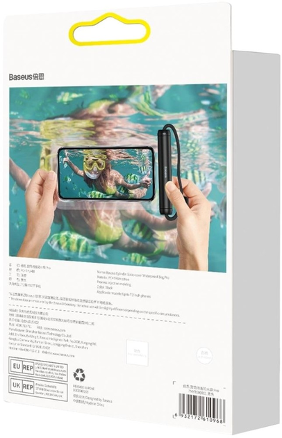 Etui wodoodporne Baseus 7.2" ze smyczą na szyję Black (FMYT000001) - obraz 10