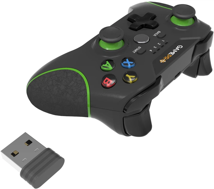 Бездротовий геймпад GamePro MG650B Black-Green - зображення 5