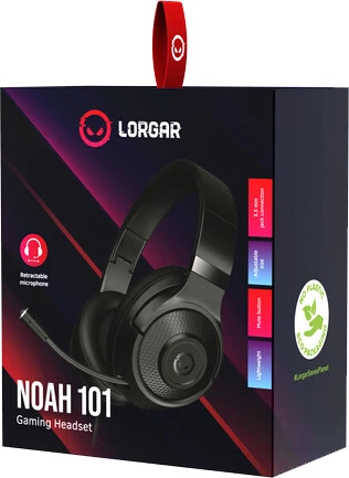 Słuchawki Lorgar Noah 101 Gaming 3.5 mm Black (LRG-GHS101B) - obraz 7