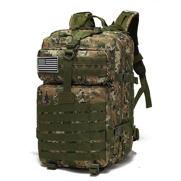 Рюкзак тактический 45 л, зеленый, 28х28х48 см - изображение 1