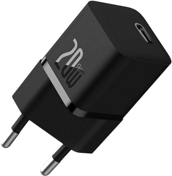 Зарядний пристрій для телефону Baseus 20W USB Type-C Black (CCGN050101) - зображення 1