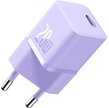 Зарядний пристрій для телефону Baseus 20W USB Type-C Purple (CCGN050105) - зображення 1