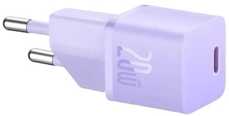 Зарядний пристрій для телефону Baseus 20W USB Type-C Purple (CCGN050105) - зображення 2