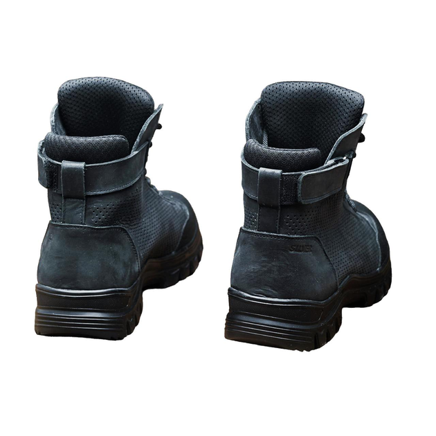 Берці літні тактичні черевики PAV 908 чорні шкіряні сітка перфоровані 40 - зображення 2