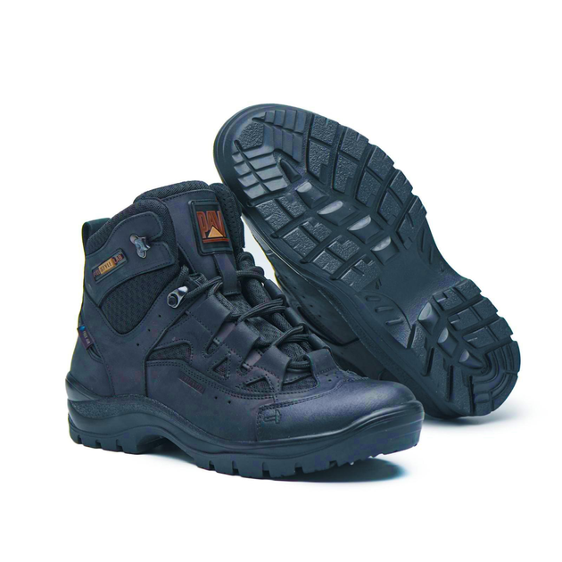 Берці літні тактичні черевики PAV 501 чорні шкіряні сітка Fresh Air 45 - зображення 2