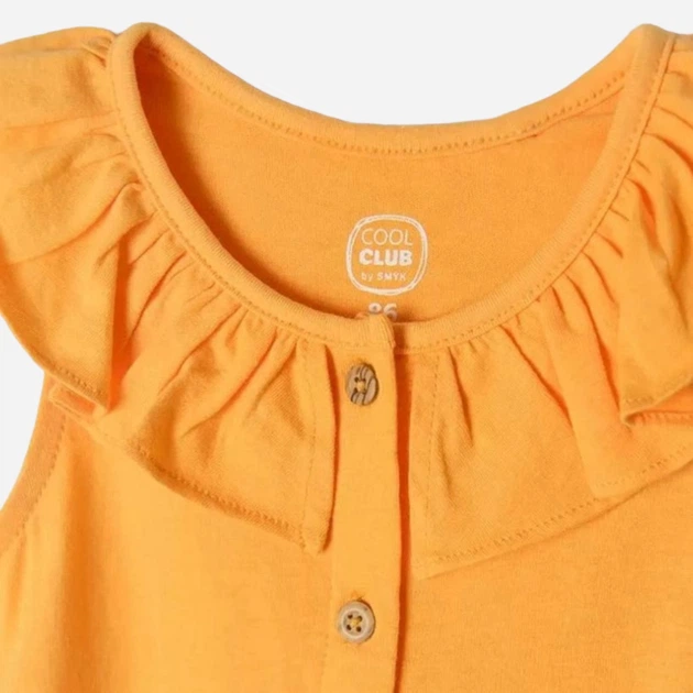 Sukienka letnia dla dziewczynki Cool Club CCG2402704 68 cm Żółta (5903977287243) - obraz 3