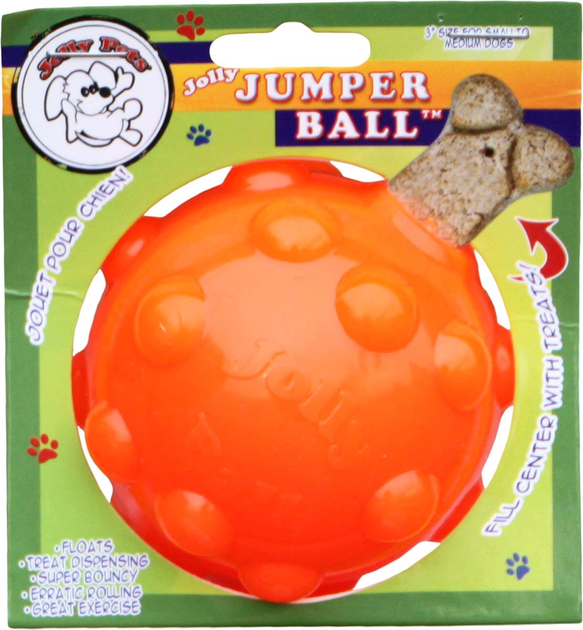 Piłka dla psów Jolly Pets Jumper Ball 7.5 cm Orange (0788169003062) - obraz 1