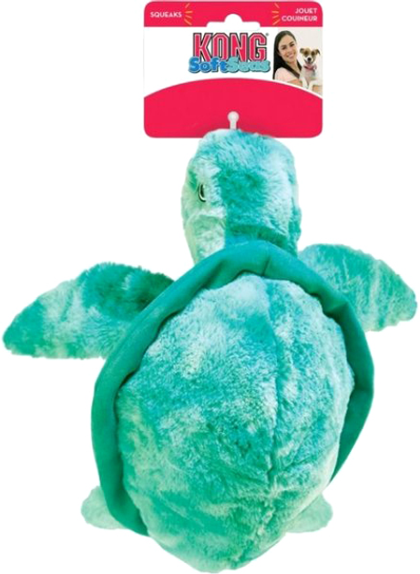 Zabawka dla psów Kong SoftSeas Turtle 20 cm Turquoise (0035585361284) - obraz 1