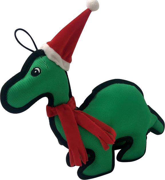 Zabawka dla psów Party Pets Christmas Dinosaur 40 cm Green (5705833882032) - obraz 1