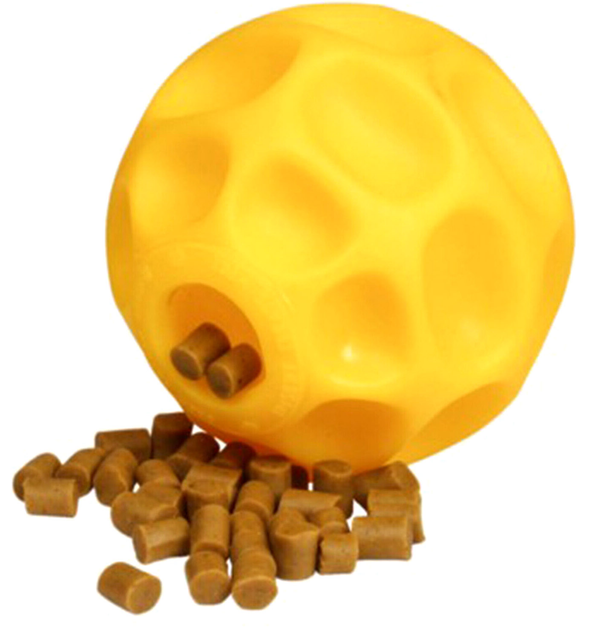 Zabawka dla psów Starmark Dispensing Tetra Flex 7 cm Yellow (0873199001758) - obraz 2