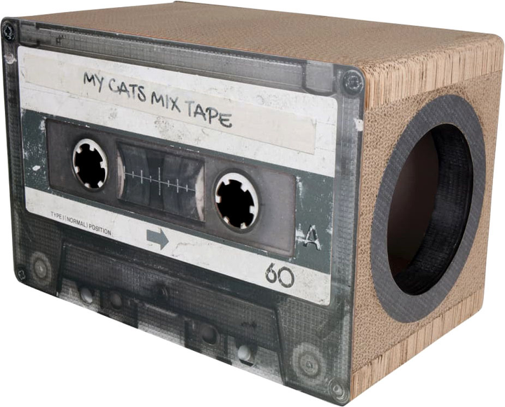 Kosz dla kotów District 70 Carboard Mixtape Hiding Spot 51 cm Multicolour (8717202613694) - obraz 1