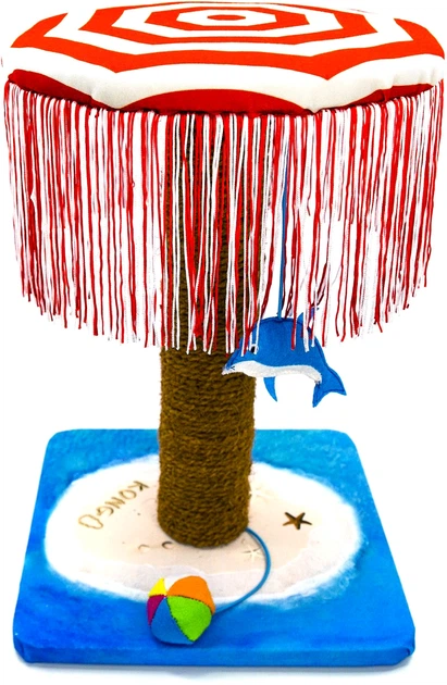 Кігтеточка для котів Kong and play spaces Catbana 30.5 x 30.5 x 43 см Multicolour (0035585457055) - зображення 2