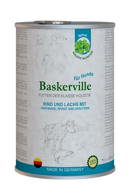 Вологий корм для собак Baskerville (Баскервіль) Holistic з лососем та ...