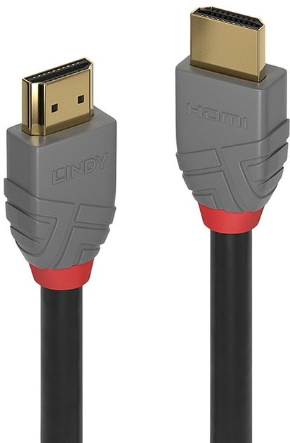 Kabel Lindy Anthra Line HDMI - HDMI 0.3 m (4002888369602) - obraz 1