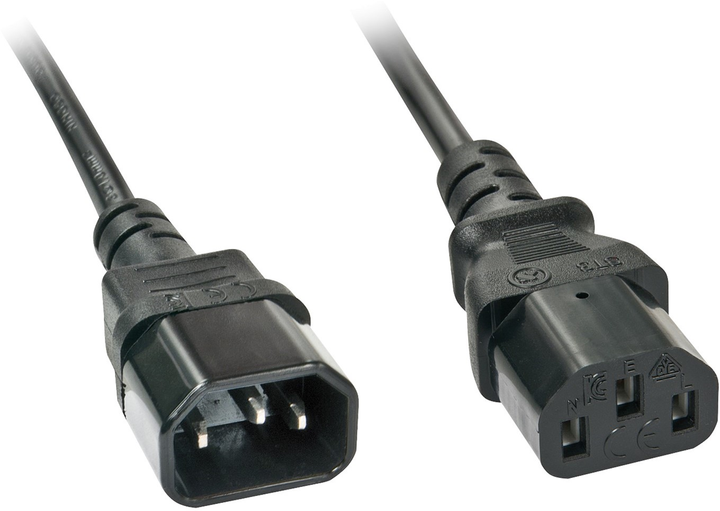 Kabel Lindy Power IEC-C14 - IEC-C13 5 m Black (4002888303330) - obraz 1