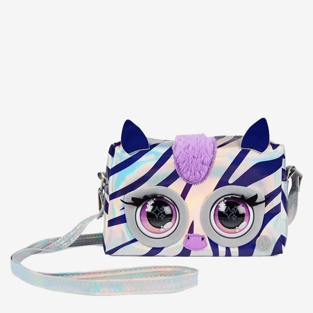 Torebka interaktywna dla dziewczynki Spin Master Purse Pets Metallic Magic Zebra Wielokolorowa (0778988455906) - obraz 5