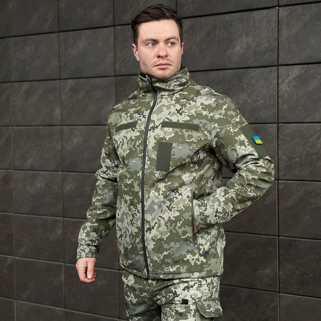 Куртка Pobedov Shadow Военная с липучками Пиксель 2XL OWku2 7782XLpx - изображение 2