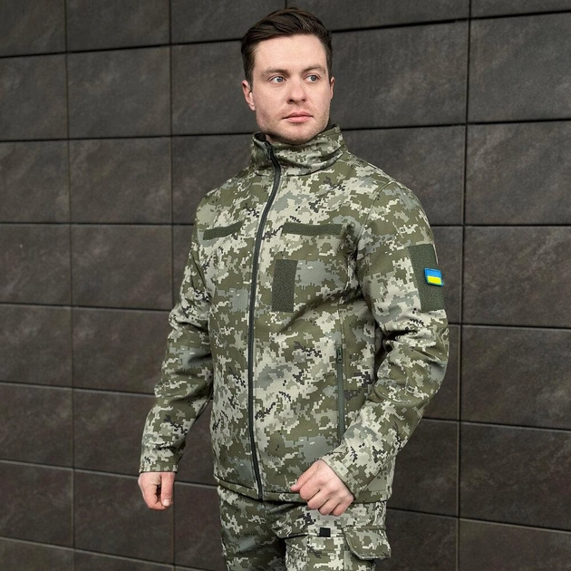 Куртка Pobedov Shadow Військова з липучками Піксель XL OWku2 778XLpx - зображення 1