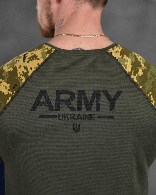 Тактическая мужская потоотводящая футболка ARMY 3XL олива+пиксель (85810) - изображение 2