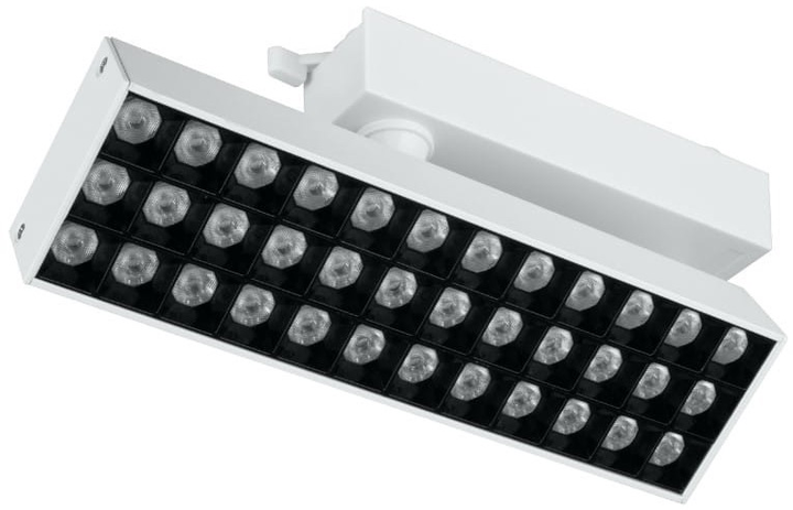 Reflektor LED DPM X-Line szynowy obrotowy 20 W 1750 lm biały (STR2-20W-W) - obraz 1