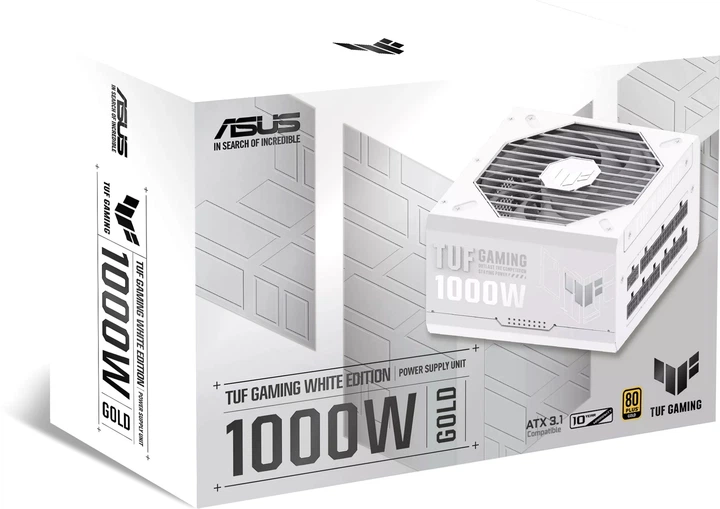 Zasilacz ASUS TUF Gaming 1000 W Gold White Edition (TUF-GAMING-1000G-WHITE) - obraz 13