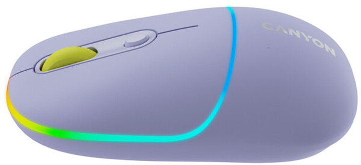 Мышь Canyon MW-22 Dual Band RGB Wireless Mountain Lavender (CNS-CMSW22ML) - изображение 4