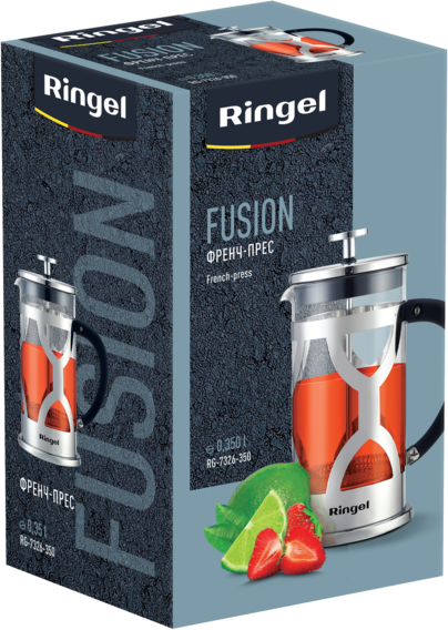 Френч-пресс Ringel Fusion 0.35 л (RG-7326-350) - Фото 6 Френч-пресс Ringel Fusion 0.35 л (RG-7326-350) - изображение 6