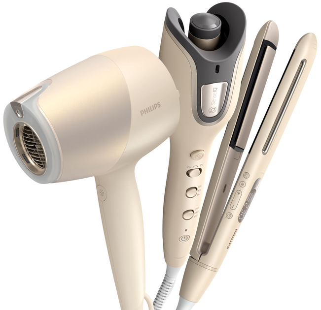 Стайлер PHILIPS BHS838/00 + Фен PHILIPS BHD829/00 + Автостайлер PHILIPS BHB887/00 (комплект) - зображення 1