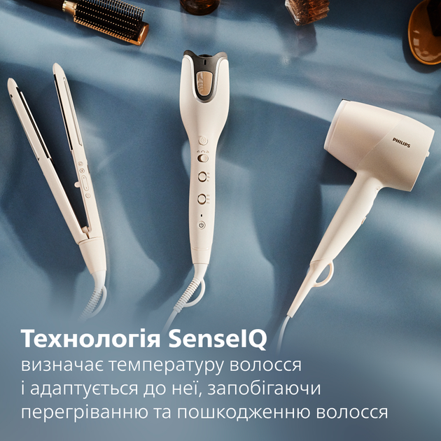Стайлер PHILIPS BHS838/00 + Фен PHILIPS BHD829/00 + Автостайлер PHILIPS BHB887/00 (комплект) - зображення 2