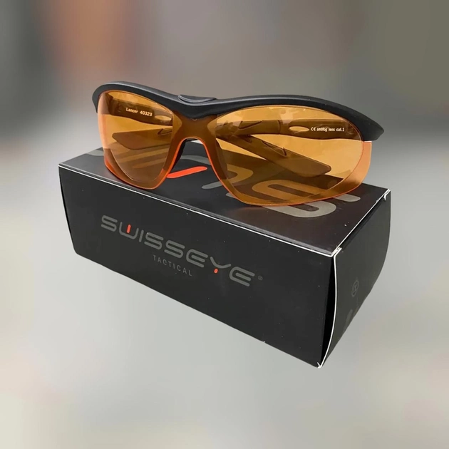 Очки баллистические Swiss Eye Lancer, Оранжевое стекло, сертифицированы, очки тактические (40323) - изображение 1