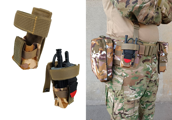 Подсумок под турникет мультикам степной Multicam Arid (MOLLE, CAT, подсумок на разгрузку, жилет, РПС) - изображение 2