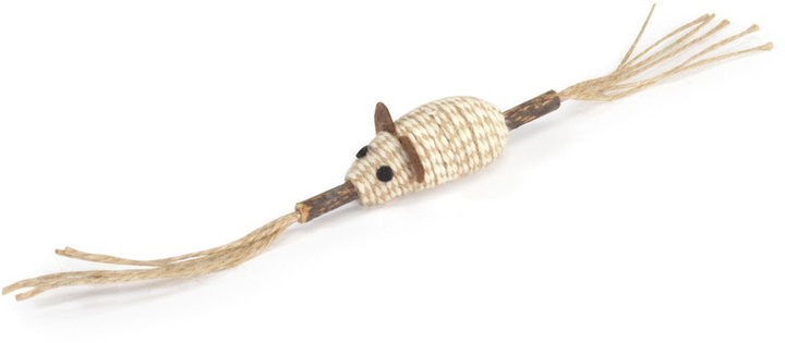 Іграшка для котів Camon Cat Toy Палиця мататабі з джутовою мишкою 30 см (8019808208510) - зображення 2