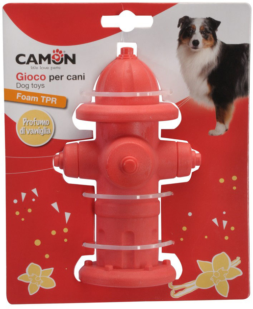 Іграшка для собак Camon Hydrant із запахом ванілі 16 см (8019808224923) - зображення 1