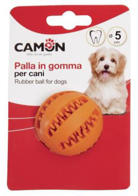 Zabawki do gryzienia dla psów Camon Dental fun baseball 5 cm (8019808180595) - obraz 1