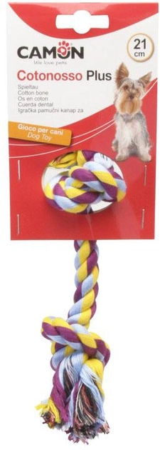 Жувальна іграшка для собак Camon Шнур 2 вузла 45 см (8019808196602) - зображення 2