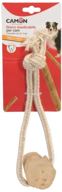 Zabawka dla psów Camon Rope with Coffee Wood 28 cm (8019808226903) - obraz 1