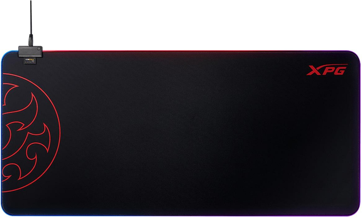 Podkładka gamingowa XPG BATTLEGROUND XL PRIME RGB Cordura (BATTLEGROUNDXLPRIME-BKCWW) - obraz 1