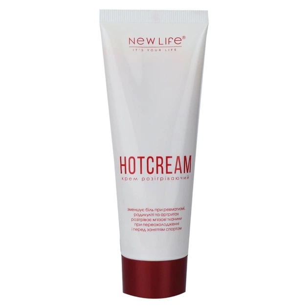 Крем Разогревающий Hot Cream Новая Жизнь (New Life) Уменьшает Боль