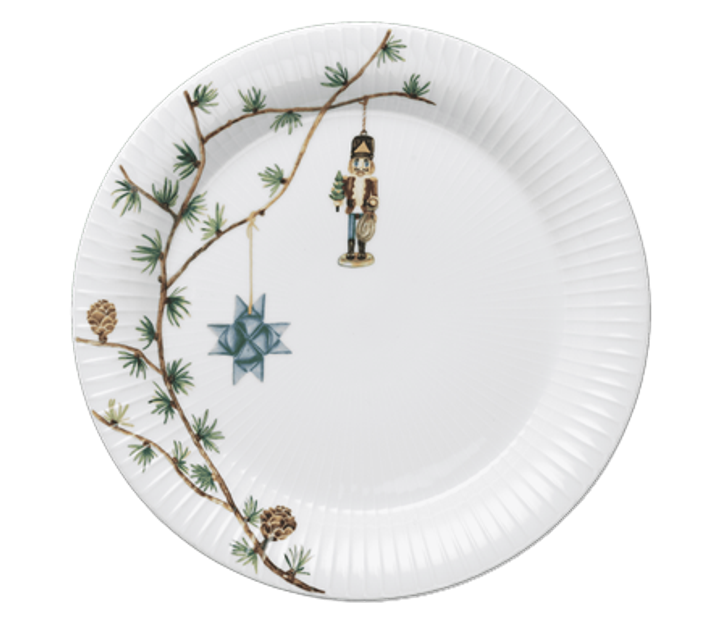 Talerz Kähler Hammershøi Christmas 27 cm White with deco (5703779181455) - obraz 1