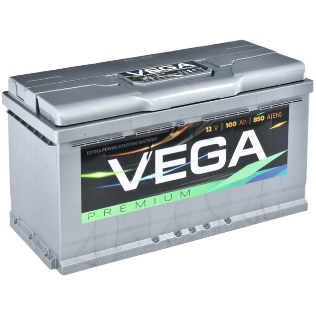 Акумулятор автомобільний Vega Premium 100Ач (L+) (850А) (ВЕГА) WESTA (ВЕСТА) - Фото 1 Акумулятор автомобільний Vega Premium 100Ач (L+) (850А) (ВЕГА) WESTA (ВЕСТА) - зображення 1